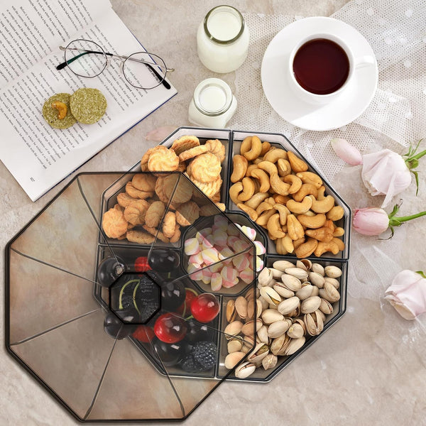 طبق دائري مقسم إلى 5 أقسام